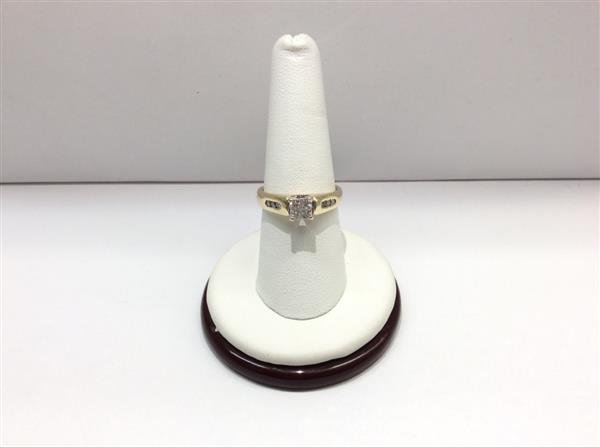 Lady’s Diamond Engagement Ring 10 Diamonds .58 Carat T.W. 14K Yellow Gold 5.4g