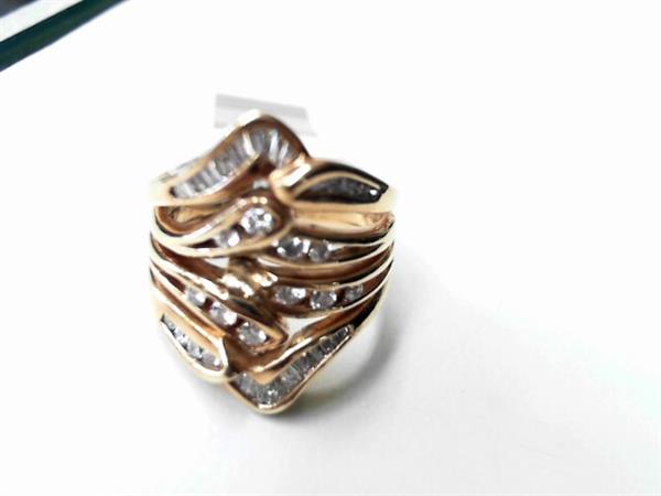 Lady’s Diamond Fashion Ring 42 Diamonds 1.26 Carat T.W. 14K Yellow Gold 6.3g