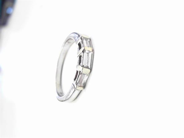Lady’s Diamond Fashion Ring 3 Diamonds .51 Carat T.W. 14K White Gold 3.1g
