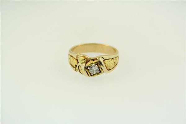 Gent’s Diamond Fashion Ring .25 CT. 14K Yellow Gold 7.1g