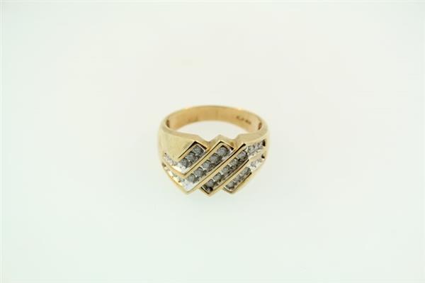 Gent’s Diamond Fashion Ring 26 Diamonds .78 Carat T.W. 10K Yellow Gold 5.3g