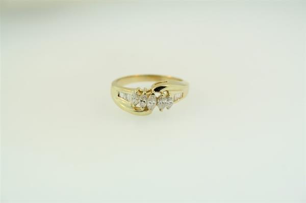 Lady’s Diamond Cluster Ring 15 Diamonds .58 Carat T.W. 14K Yellow Gold 4.2g
