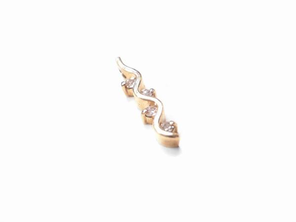 4 Diamonds .20 Carat T.W. 14K Yellow Gold 1.3g