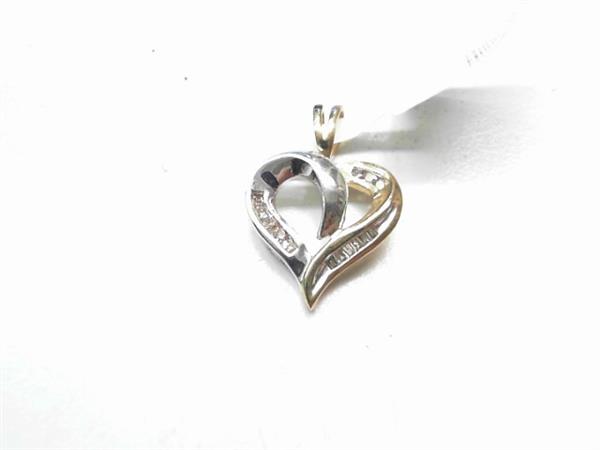 14 Diamonds .25 Carat T.W. 10K 2 Tone Gold 1.7g