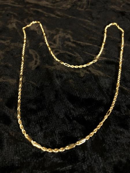 22″ Gold Link Chain 14K Yellow Gold 10.1g