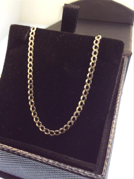 21″ Gold Curb Chain 3mm 14K Yellow Gold 4.4g