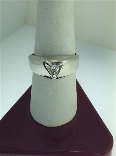 Gent’s Diamond Fashion Ring .15 CT. 10K White Gold 5.6g
