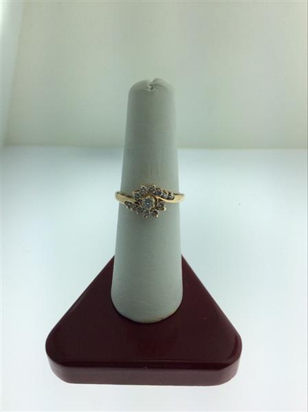 Lady’s Diamond Cluster Ring 13 Diamonds .59 Carat T.W. 14K Yellow Gold 2.9g