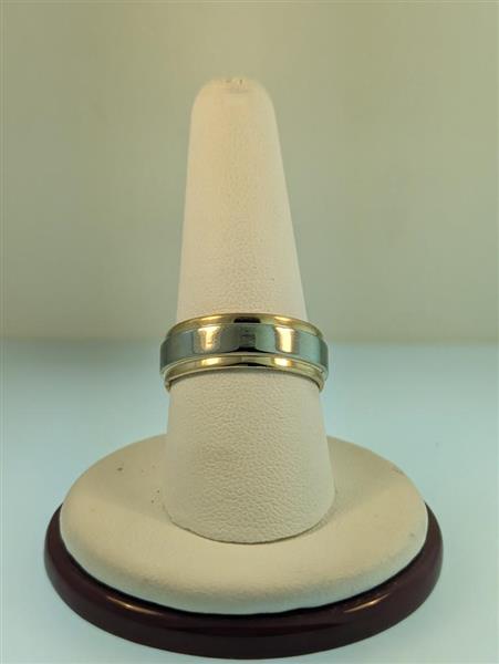 Gent’s Gold Wedding Band 14K 2 Tone Gold 8.4g Size:9.5