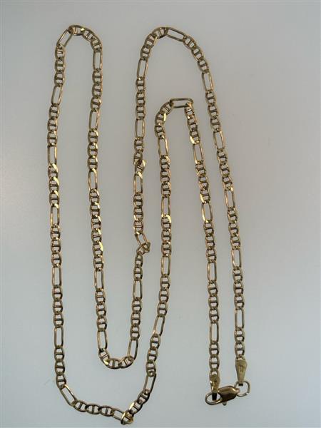 22″ Gold Figaro Chain 10K Yellow Gold 5.1g