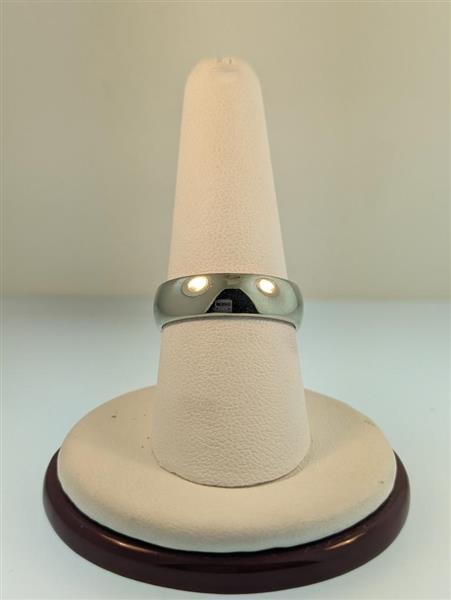 Gent’s Gold Wedding Band 14K White Gold 6.8g Size:9