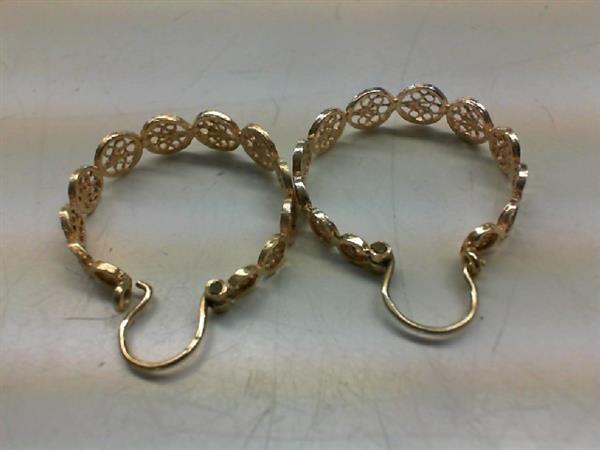 Gold Earrings 14K Yellow Gold 3.7g