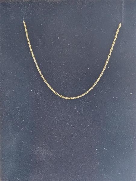 17″ Gold Chain 14K Yellow Gold 0.5g
