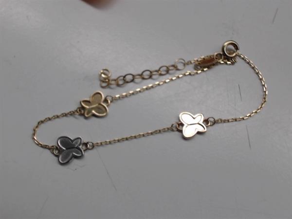 Gold Bracelet 14K Tri-color Gold 1.7g