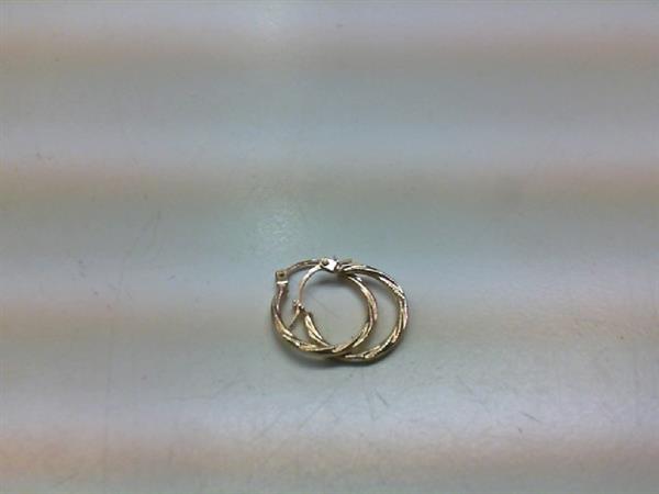 Gold Earrings 14K Yellow Gold 0.4g