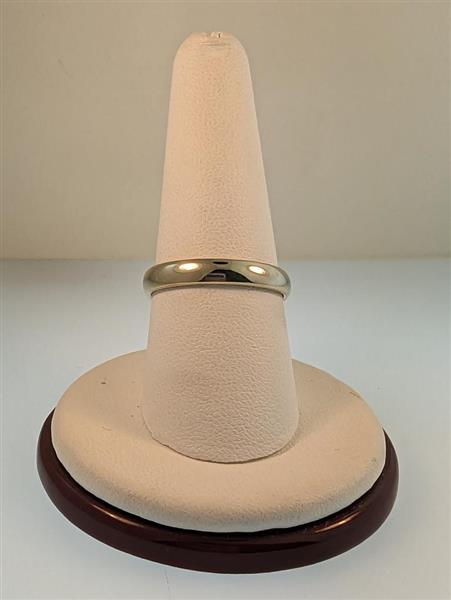 Gent’s Gold Wedding Band 14K White Gold 3.9g Size:9