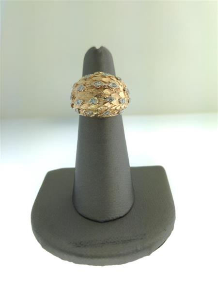 Lady’s Diamond Cluster Ring 24 Diamonds .72 Carat T.W. 14K Yellow Gold 10.4g