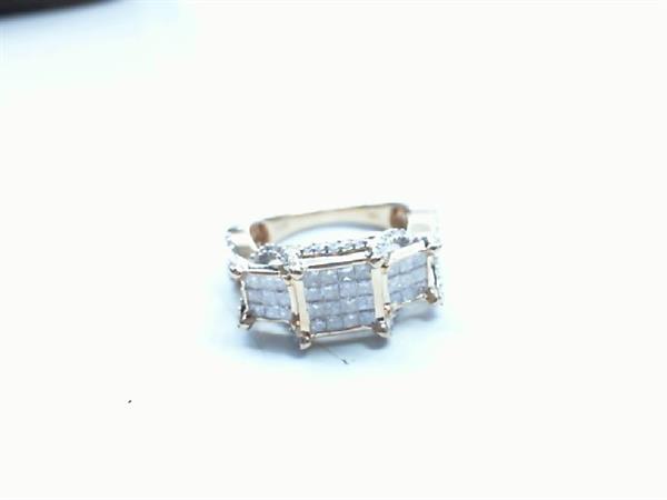 Lady’s Diamond Fashion Ring 114 Diamonds 1.82 Carat T.W. 14K Yellow Gold 5g
