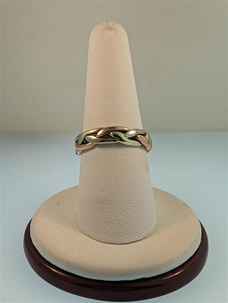 Gent’s Gold Ring 14K Tri-color Gold 5.3g