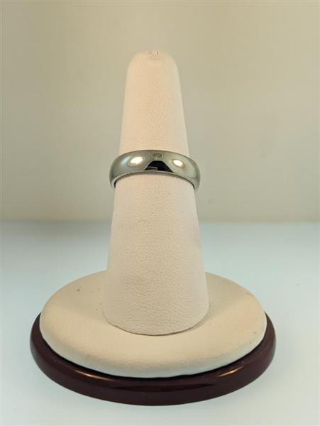 Gent’s Gold Wedding Band 14K White Gold 5.5g Size:6.5