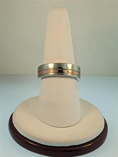 Gent’s Gold Ring 14K 2 Tone Gold 12g Size:8.5