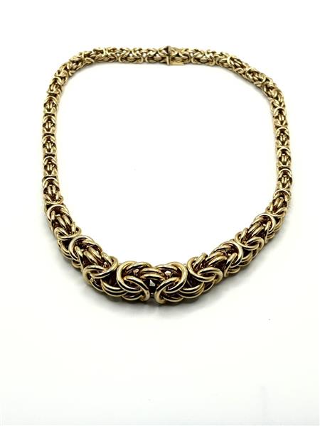 Gold Byzantine Chain 14K Yellow Gold 51.2g