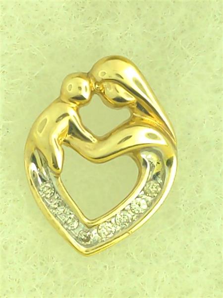 8 Diamonds .08 Carat T.W. 10K Yellow Gold 2.03g
