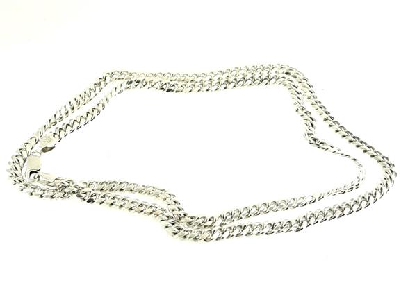 24″ Silver Cuban Chain 925 Silver 37.6g