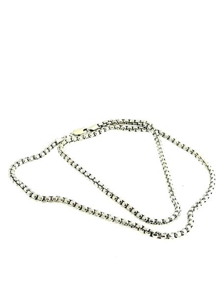 21″ Gold Box Chain 10K White Gold 12.8g