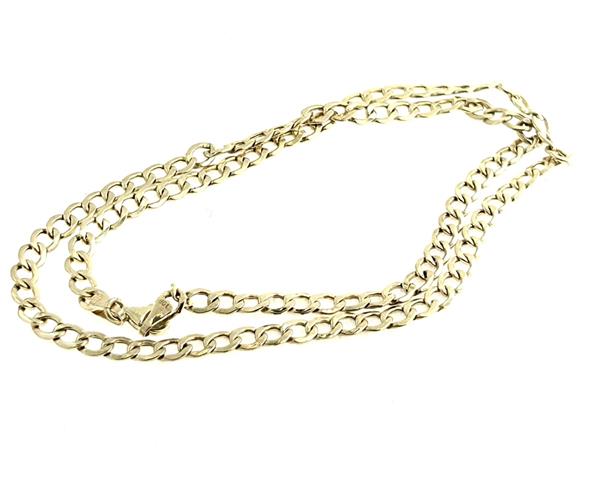 18″ Gold Curb Chain 14K Yellow Gold 6.5g