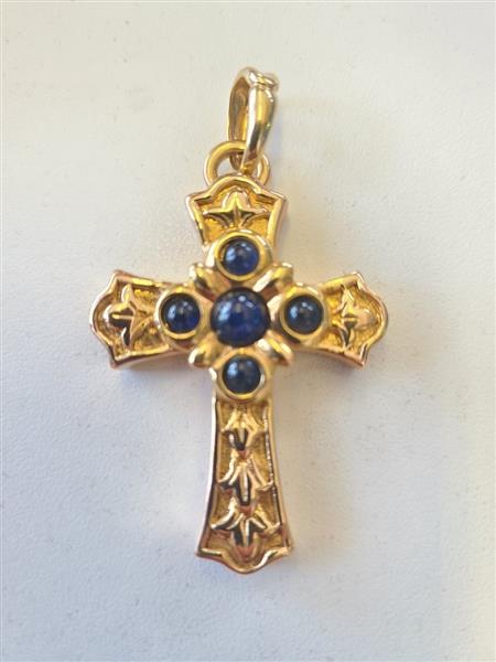 Sapphire 14K Yellow Gold 5.8g