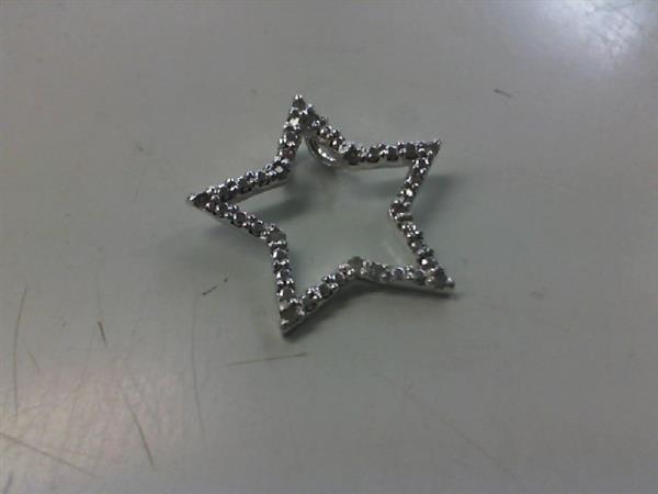 12 Diamonds .12 Carat T.W. 925 Silver 1.5g