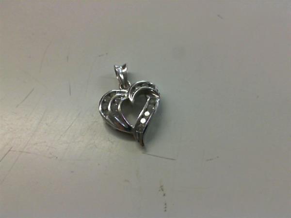 14 Diamonds .42 Carat T.W. 10K White Gold 1.8g