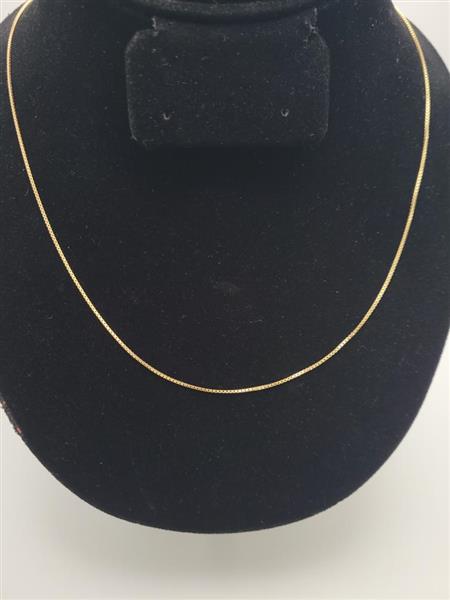 24″ Gold Box Chain 14K Yellow Gold 3.1g