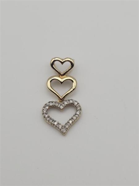 20 Diamonds .20 Carat T.W. 14K Yellow Gold 1.1g