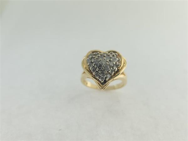 Lady’s Diamond Fashion Ring 26 Diamonds .96 Carat T.W. 14K Yellow Gold 7.8g