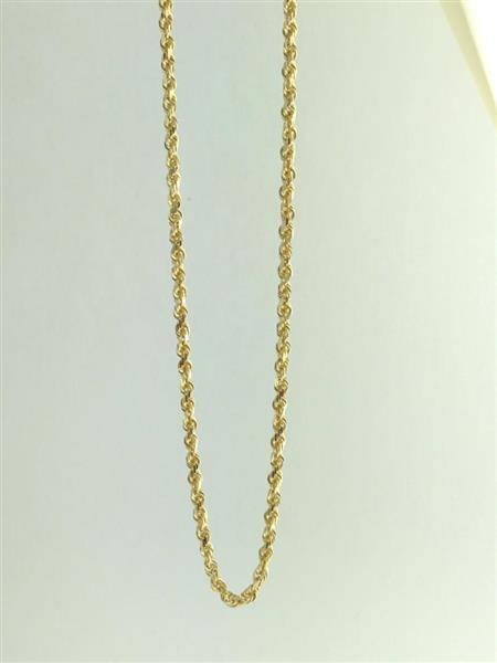24″ Gold Rope Chain 14K Yellow Gold 11.1g