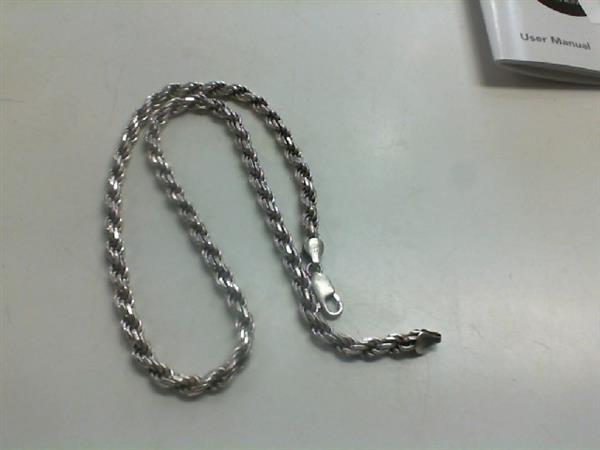 19″ Silver Rope Chain 925 Silver 54.1g