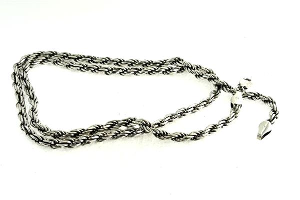 20″ Silver Rope Chain 925 Silver 23.5g