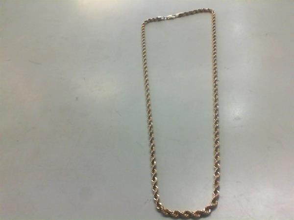 18″ Gold Rope Chain 10K Yellow Gold 4.7g