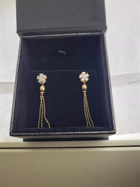 Gold Earrings 14K Yellow Gold 3.9g
