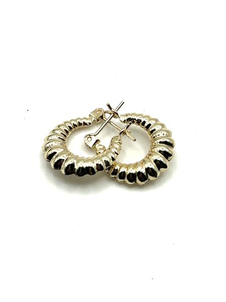 Gold Earrings 14K Yellow Gold 1.2g