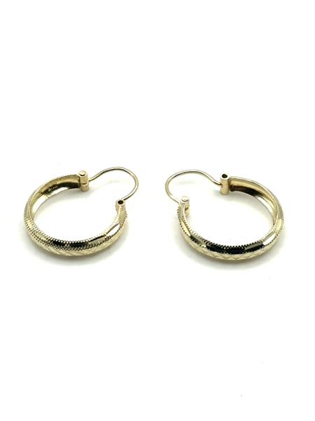 Gold Earrings 14K Yellow Gold 2.9g