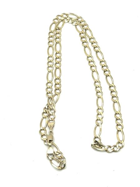 22″ Gold Figaro Chain 14K Yellow Gold 16.1g
