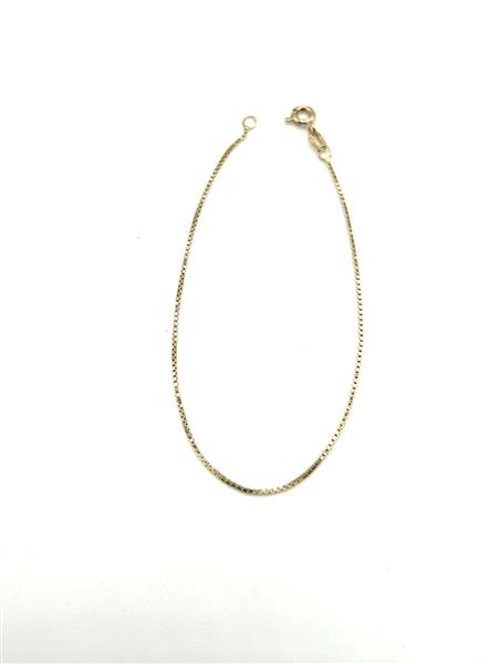 Gold Box Bracelet 14K Yellow Gold 1g